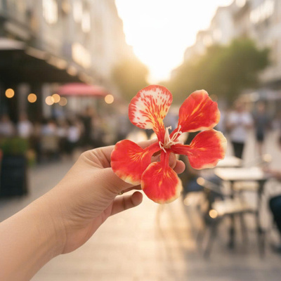 Kẹp tóc cài hoa Phượng